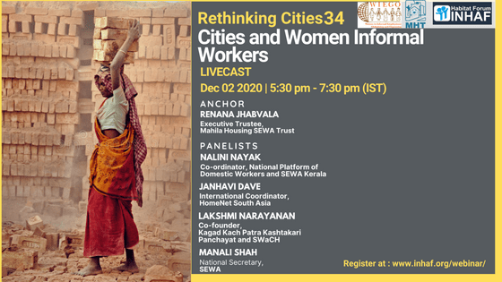 Cities and Women Informal Workers Webinar Flyer