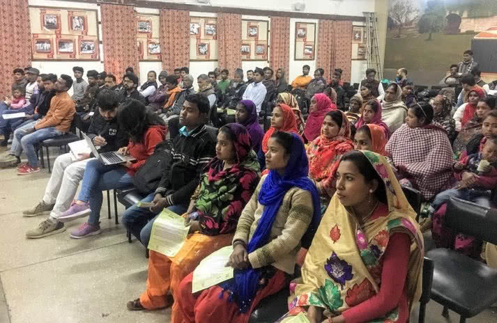 Waste pickers at the Public Hearing