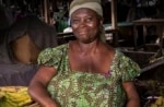 Ghanaian woman selling bananas