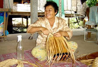 home based worker sitting and working