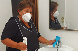 A domestic worker in Chile