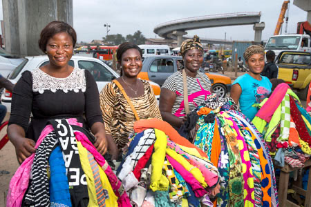 Market vendors in Accra