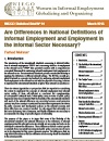 Are Differences in National Definitions of Informal Employment and Employment in the Informal Sector Necessary?