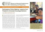Lessons from Thailand's Universal Coverage Scheme