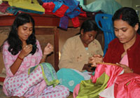 Women engaged in fair trade production