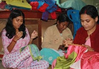 Women engaged in fair trade production