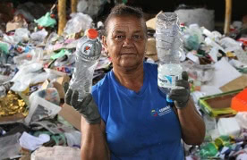 Waste picker in Belo Horizonte, Brazil