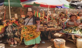 Vendors at the  Red Light Market Branch