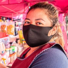A street vendor at work in Mexico City, Mexico