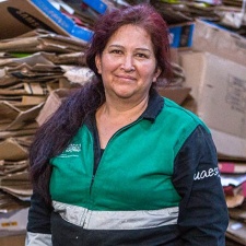 Carmen Rosa Duitama is a member of the Waste Pickers Association of Bogotá