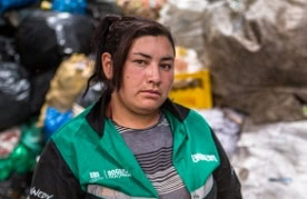 Constnza Maritza Macana Mora is a recycler in Bogata