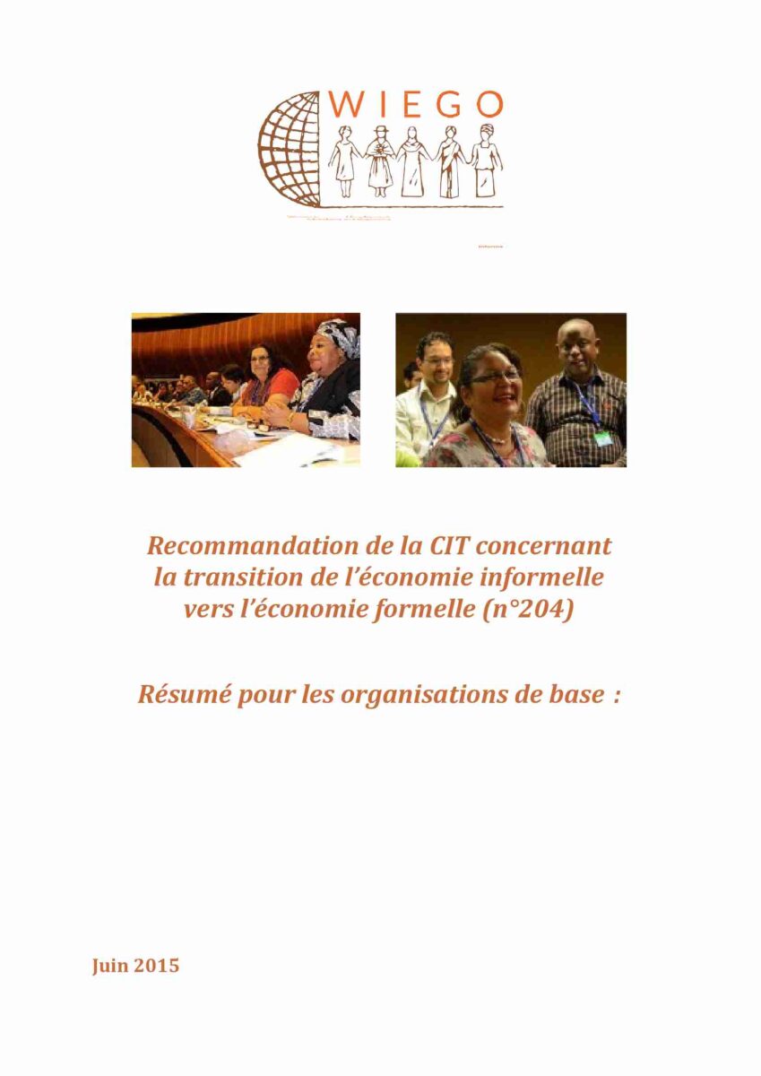 Résumé pour les organisations de base : Recommandation de la CIT ...