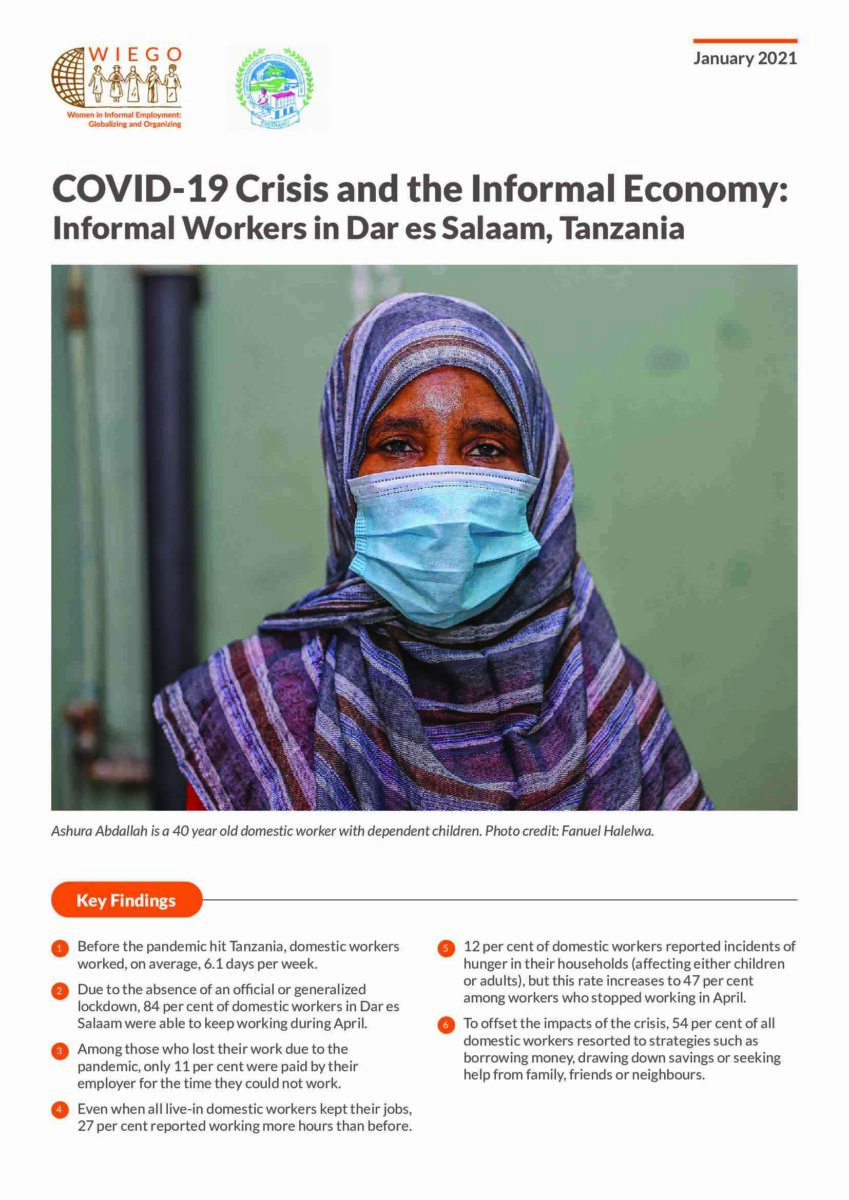 COVID-19 Crisis and the Informal Economy: Informal Workers in Dar es ...