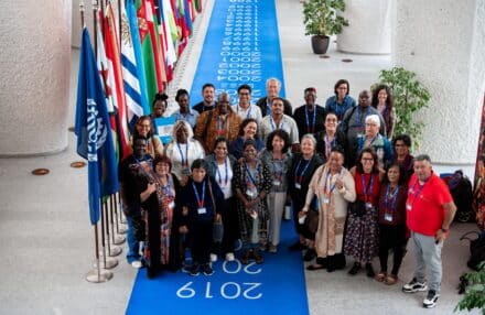 A global delegation of technical experts and worker representatives from WIEGO and global networks of workers in informal employment attend the 2025 International Labour Conference
